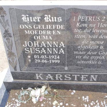 KARSTEN Johanna Susanna 1924-1999