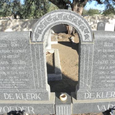 KLERK Jacob Coenraad, de 1872-1954 &amp; Maria Jacoba 1872-1967