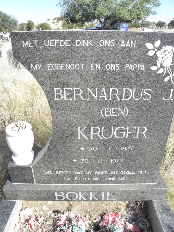 KRUGER Bernardus J.1894-1977