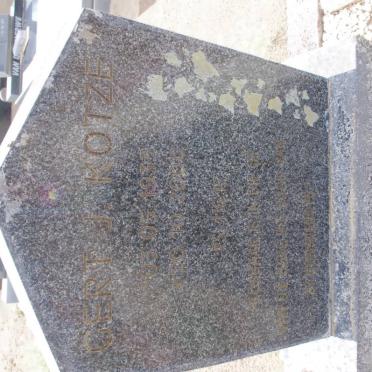 KOTZE Gert J. 1936-2000