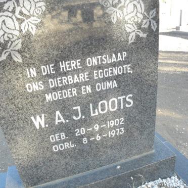 LOOTS W.A.J. 1902-1973