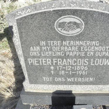 LOUW Pieter Francois 1896-1961