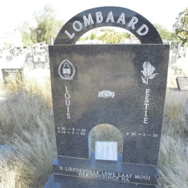 LOMBAARD Louis 1936-1988 &amp; Estie 1939-