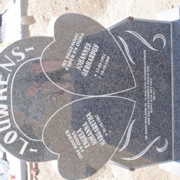 LOURENS Johannes Gerhardus 1924-1999 &amp; Engela Johanna Margaretha 1937-