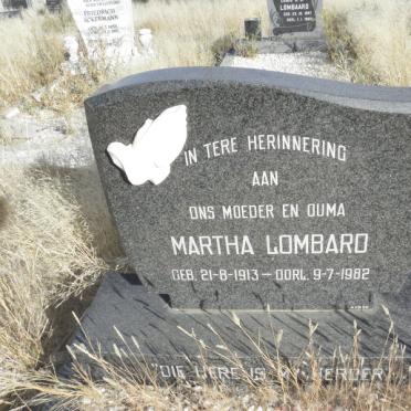 LOMBARD Martha 1913-1982