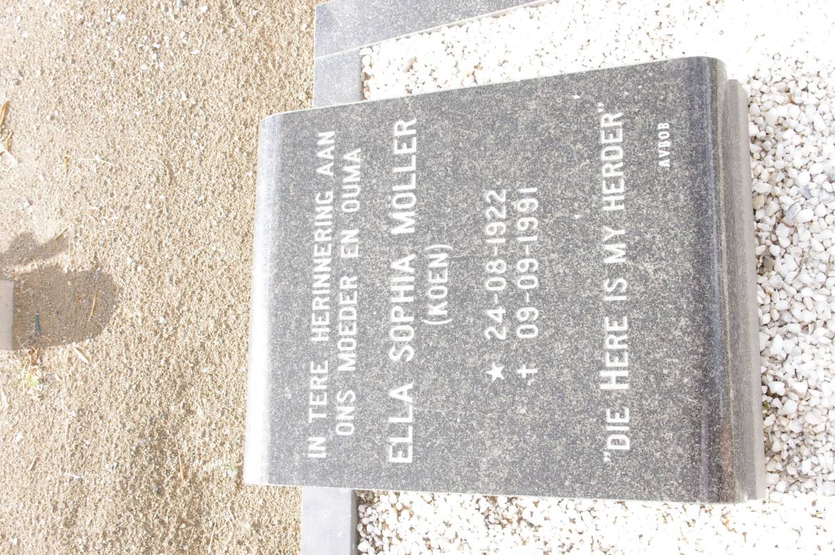MOLLER Ella Sophia nee KOEN 1922-1991