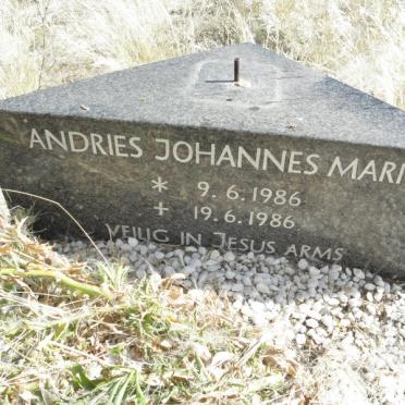 MARITZ Andries Johannes 1986-1986