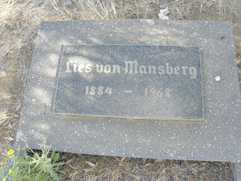 MANSBERG Lies, von 1884-1968