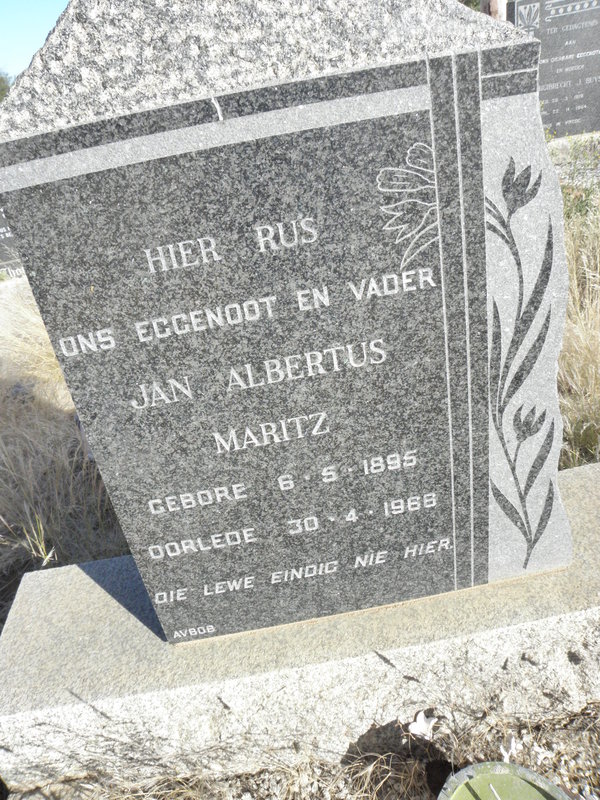 MARITZ Jan Albertus 1895-1966