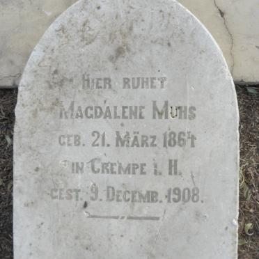 MUHS Magdalene 1864-1908