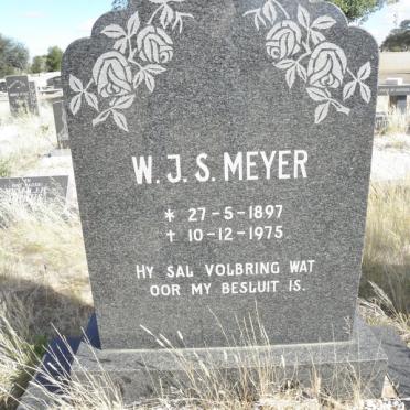 MEYER W.J.S. 1897-1975