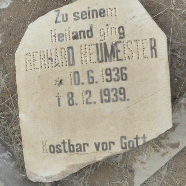 NEUMEISTER Gerhard 1936-1939