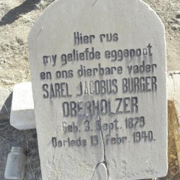 OBERHOLZER Sarel Jacobus Burger 1879-1940