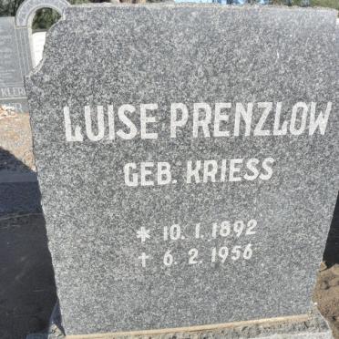 PRENZLOW Luise nee KRIESS 1892-1956