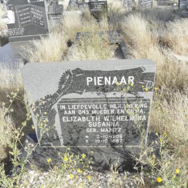 PIENAAR Elizabeth Wilhelmina Susanna nee MARITZ 1906-1987