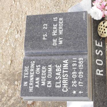 ROSE Elsabe Christina 1911-1989