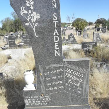 STADEN Jacobus Frederik, van 1899-1993