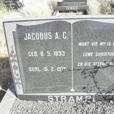 STRAMPF Jacobus A.C. 1893-1978