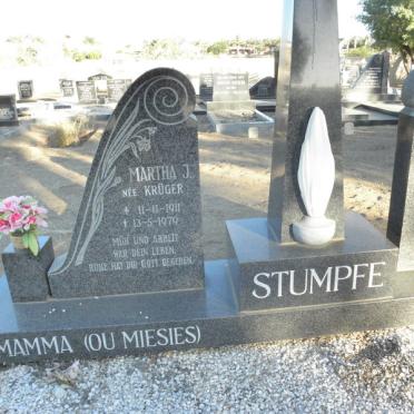 STUMPFE H.K. Waldemar 1910-1993 &amp; Martha J. KRUGER 1911-1979