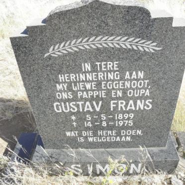 SIMON Gustav Frans 1899-1975