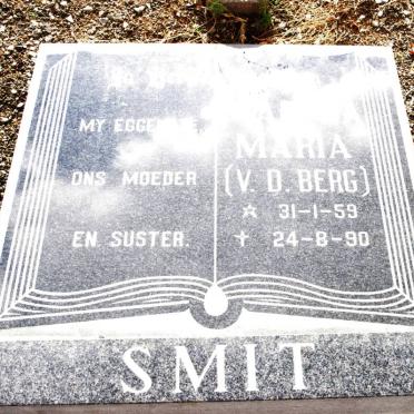 SMIT Maria nee V.D. BERG 1959-1990