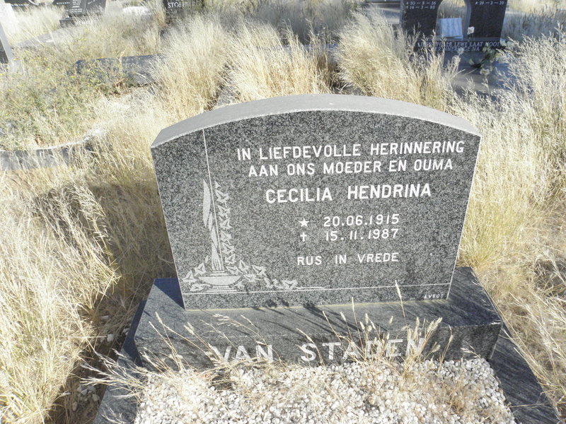 STADEN Cecilia Hendrina, van 1915-1987