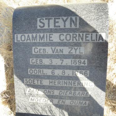 STEYN Loammie Cornelia nee VAN ZYL 1894-1966