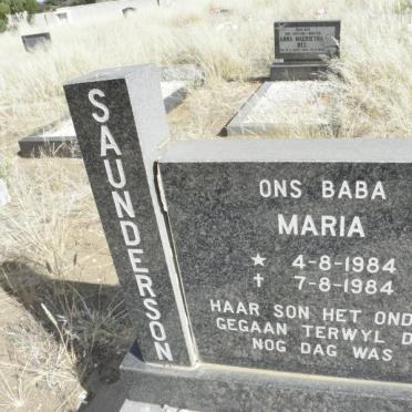 SAUNDERSSON Maria 1984-1984