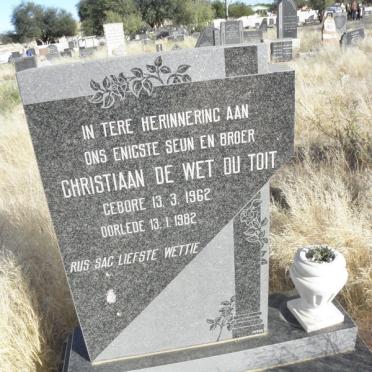 TOIT Christiaan De Wet, du 1962-1982