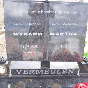 VERMEULEN Wynand 1930-2000 &amp; Martha 1935-