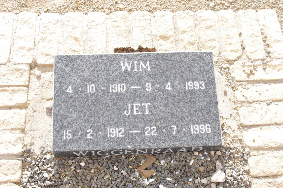 WIGGENRAAD Wim 1910-1993 &amp; Jet 1912-1996