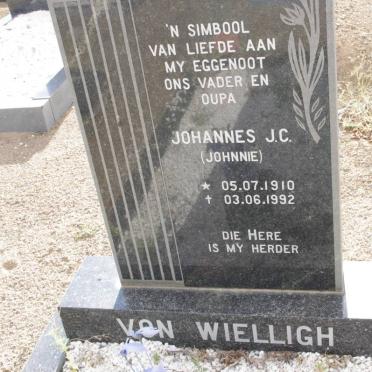 WIELLIGH Johannes J.C., von 1910-1992