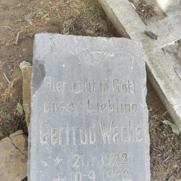 WACHE Gertrude 1922-1923