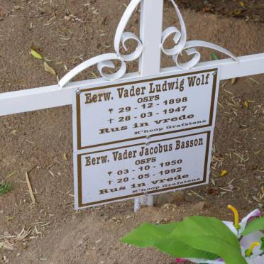 WOLF Ludwig 1898-1947 :: BASSON Jacobus 1950-1992