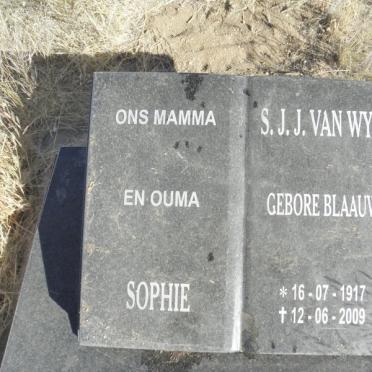 WYK S.J.J., van 1917-1909