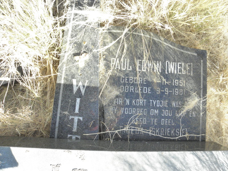 WITT? Paul Edwin 1951-1981