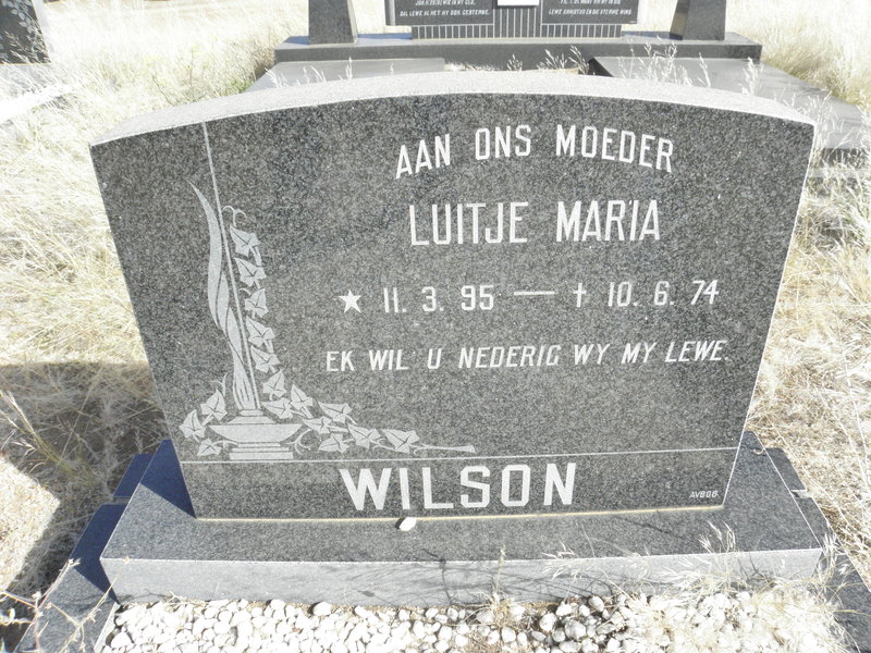 WILSON Luitje Maria 1895-1974