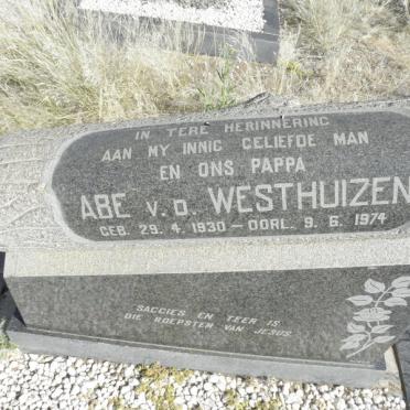 WESTHUIZEN Abe, v.d. 1930-1974
