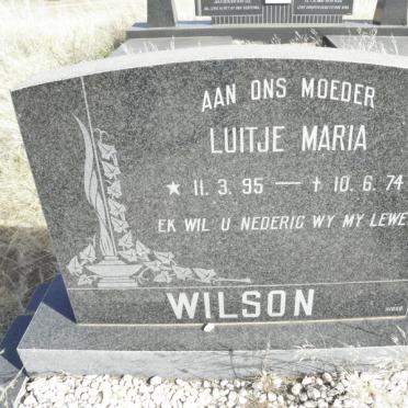 WILSON Luitje Maria 1895-1974