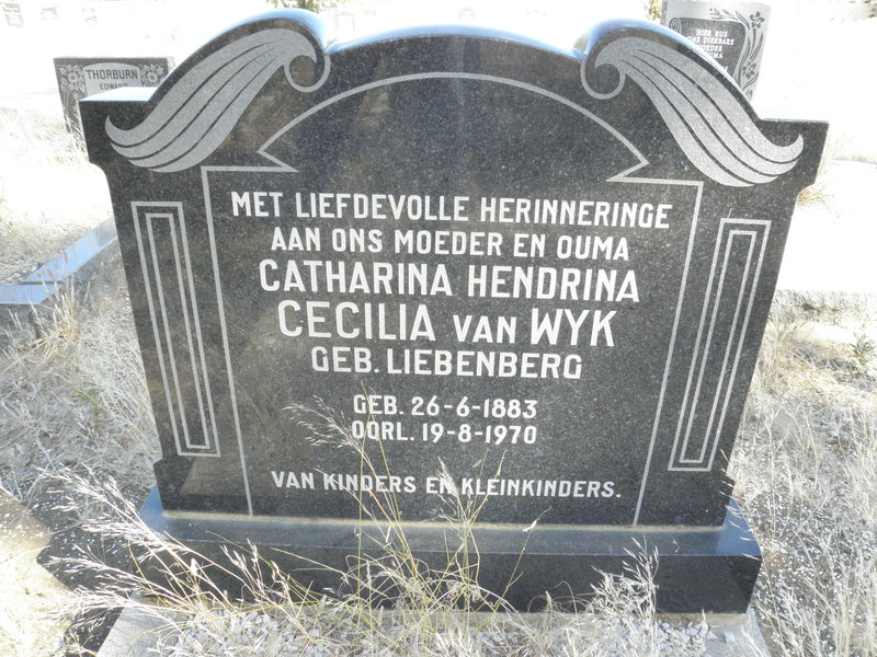 WYK Catharina Hendrina Cecilia, van nee LIEBENBERG 1883-1970