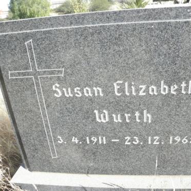 WURTH Susan Elizabeth 1911-1965