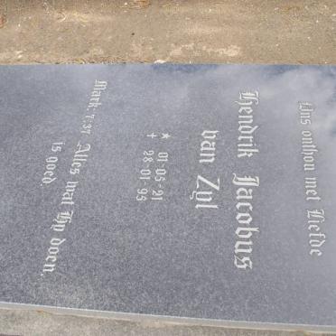 ZYL Hendrik Jacobus, van 1921-1995