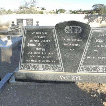 ZYL John Peter, van 1902- &amp; Anna Susanna Maria 1905-1977