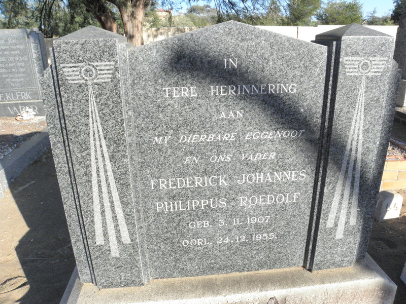 ? Frederick Johannes Philippus Roedolf 1907-1955