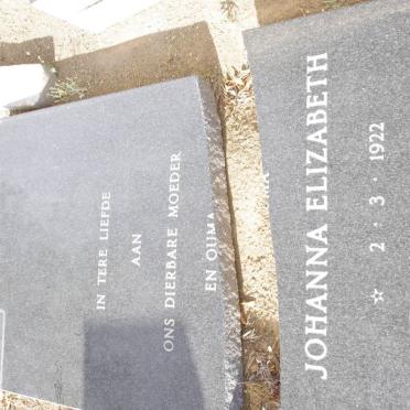 ? Johanna Elizabeth 1922-