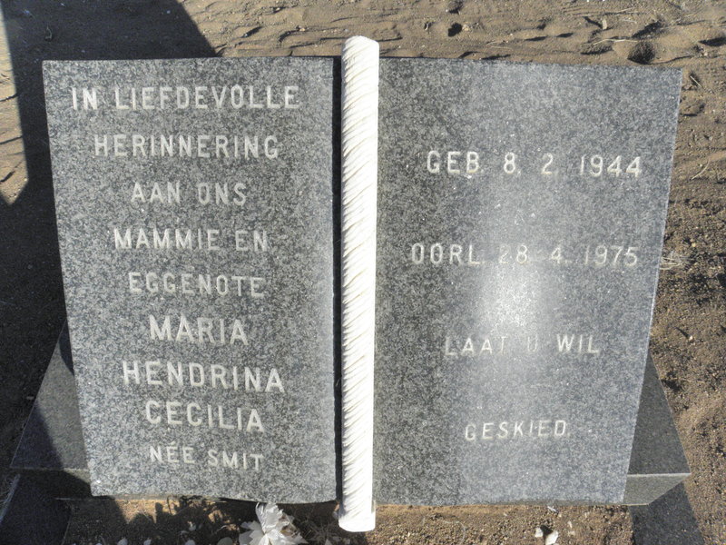 ? Maria Hendrina Cecilia nee SMIT 1944-1975