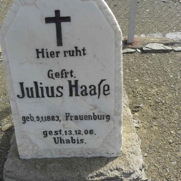 HAASE Julius 1883-1906