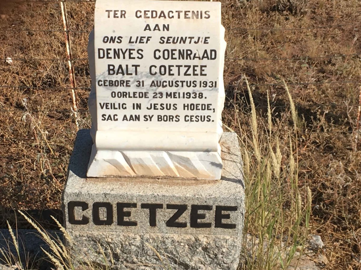 COETZEE Denyes Coenraad Balt 1931-1938