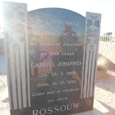 ROSSOUW Gabriel Johannes 1884-1958