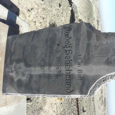 HEBEBRAND Rudolf 1889-1925